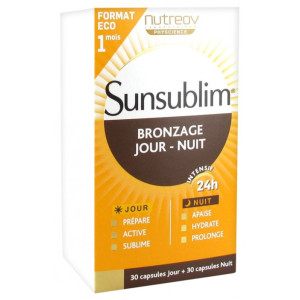 Nutreov Sunsublim Bronzage Jour - Nuit - 30 Capsules Jour + 30 Capsules Nuit