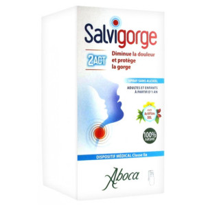 Aboca Salvigorge 2Act Spray Sans Alcool - 30ml