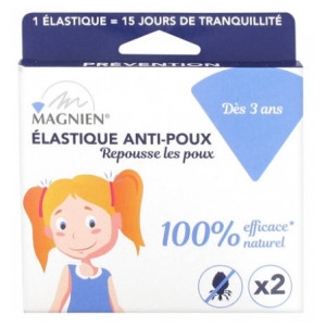 Magnien Élastique Anti-Poux - 2 Élastiques