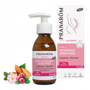 Pranarôm PranaBB Maternité Huile de Massage Vergetures Bio - 100ml 