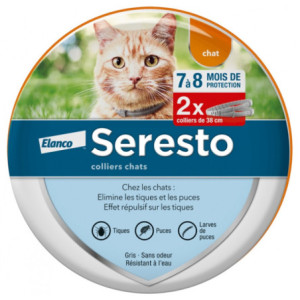 Seresto Collier Antiparasitaire Chats - 2 Colliers
