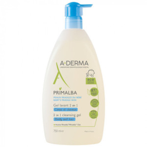 A-Derma Primalba Gel Lavant 2 En 1 Pompe Pack Eco Concu - 750ml 