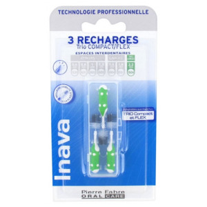 Inava Brossettes interdentaires 2.2 mm Trio Compact et Flex Inava - 3 recharges