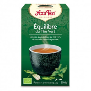 Yogi Tea Equilibre Du The Vert Bio - 17 Sachets 