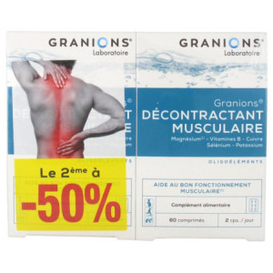Granions Décontractant Musculaire - Lot de 2 x 60 Comprimés