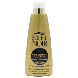 Soleil Noir Huile Vitaminée Ultra-Bronzante Sans Filtre - 150 ml