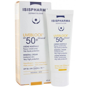 Isispharma Uveblock  Creme Minerale Spf50+ Mineral - 40ml 