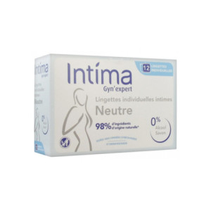 Intima Gyn Expert Lingettes individuelles intimes neutres - 12 sachets