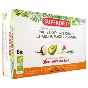 Super Diet Quatuor Chardon Marie Digestion Bio - 20 Ampoules