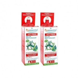 Puressentiel Roller Anti-Pique Multi-Apaisant aux Huiles Essentielles Bio - lot de 2x5ml