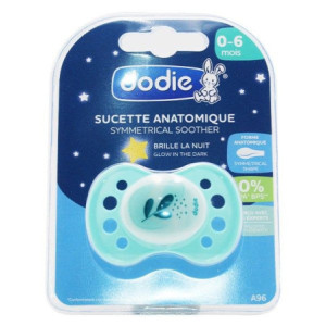 Dodie Sucette Anatomique Nuit 0-6 mois Silicone Lune - 1unité