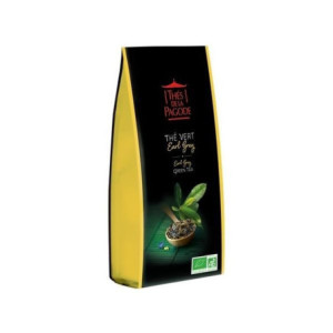 Thé de la Pagode - Thé vert Earl grey Bio - Vrac (en feuilles) - 100g