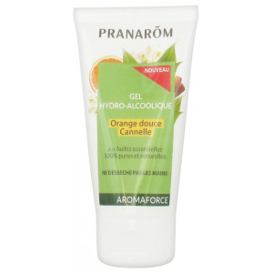 Pranarôm Aromaforce Gel Hydro-Alcoolique Orange Douce Cannelle - 50 ml