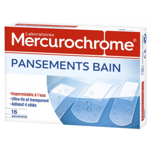 Mercurochrome - 16 Pansements Bain