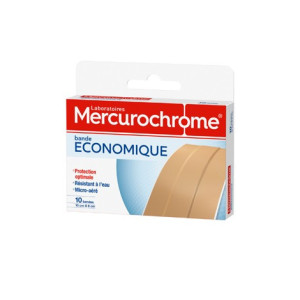 Mercurochrome Bande Économique - 10 Bandes