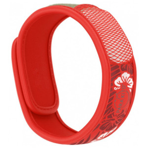 Parakito Bracelet Anti-Moustiques Couleur : Rouge Hawaii - 1 unité 