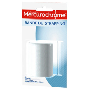 Mercurochrome Bande de Strapping - 2,5 m x 6 cm
