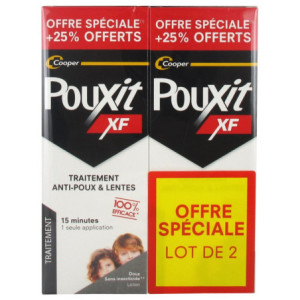 Pouxit Shampoing Traitant Anti-Poux & Lentes - Lot de 2 x 250 ml