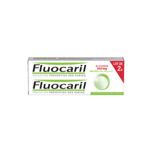 Fluocaril Bifluoré 250 mg Menthe, pâte dentifrice - Lot de 2 x125 ml
