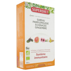 Superdiet Quatuor Système Immunitaire Bio - 20 Ampoules