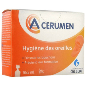 Gilbert A-CERUMEN Hygiène des Oreilles - 10 x 2 ml