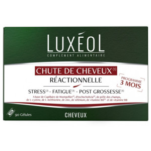 Luxéol Chute de Cheveux Réactionnelle - 90 Gélules