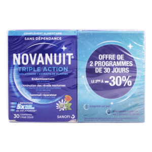 Novanuit Triple action - Lot de 2x30cprimés
