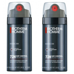 Biotherm Homme Day Control Anti-Transpirant Non-Stop 72H Spray - Lot de 2 x 150 ml