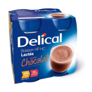 Delical Boisson lactée HP/HC chocolat - 4x200ml