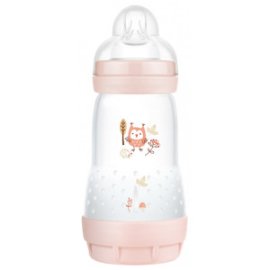 MAM Easy Start Biberon Anti-Colique Couleurs de la Nature 2 Mois et + Débit 2 - Couleur : Blush - 260 ml 