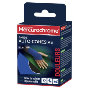 Mercurochrome Bande Auto-Cohésive 4,5 m x 7,5 cm