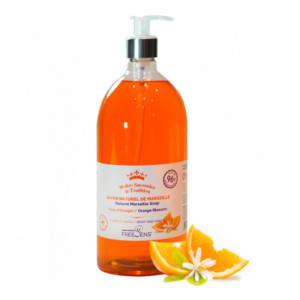 Freesens Savon Liquide de Marseille Fleur d'Oranger - 1L