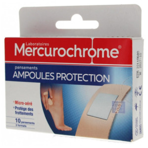 Mercurochrome Ampoule Protection - 10 Pansements