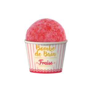Les Petits Bains de Provence Bombe de Bain Fraise - 115g 