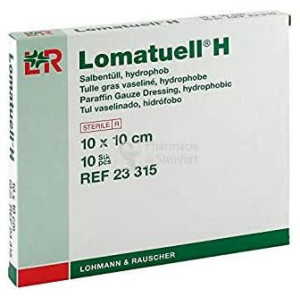  Lohmann Lomatuell H pansement gras 10 x 10cm - 10 unités 