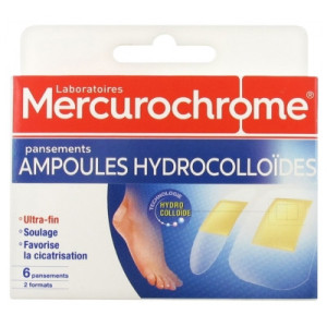 Mercurochrome Ampoules Hydrocolloïdes - 6 pansements