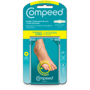 Compeed Cors+ acide salicylique, 6 pansements