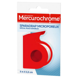Mercurochrome Sparadrap Microporeux - 5 m x 2,5 cm