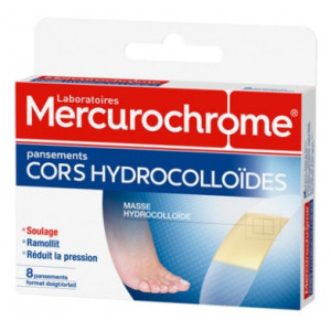 Mercurochrome Pansements Cors Hydrocolloïdes - 8 Pansements