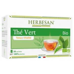 Herbesan Infusion Thé Vert Bio - 20 Sachets