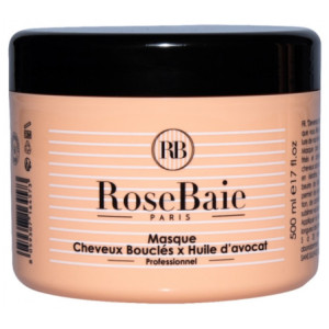 RoseBaie Masque Cheveux Bouclés x Huile d'Avocat - 500 ml