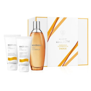 BIOTHERM EAU D'ENERGIE - Coffret Eau de Toilette Femme 100ml + Gel Douche 50ml + Lait Corps Hydratant 50ml