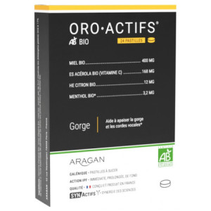 Aragan Synactifs OroActifs Bio - 24 Pastilles
