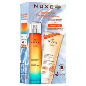 Nuxe Sun Eau Délicieuse Parfumante Vaporisateur 100 ml + Shampoing Douche Après-Soleil 200 ml Offert