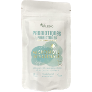 Valebio Probiotique Prébiotiques Digestion Immunité - 30 Gélules
