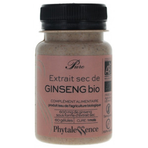 Phytalessence Pure Ginseng Bio - 60 Gélules