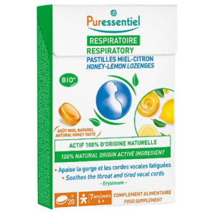 Puressentiel Respiratoire Pastilles Miel-Citron - 20 Pastilles