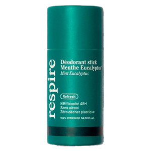 Respire Déodorant Stick Menthe Eucalyptus Format Carton Bio - 50 g