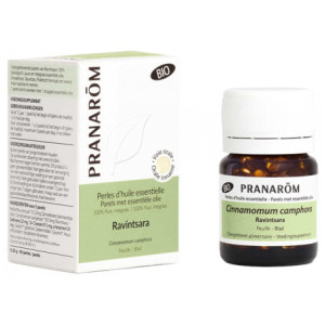 Pranarôm Perles d'Huile Essentielle Rvintsara (Cinnamomum Camphora) Bio 60 Perles