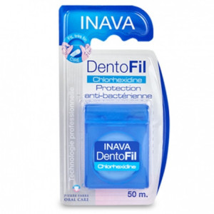 INAVA Dentofil Chlorhexidine Ciré très fin - 50m
